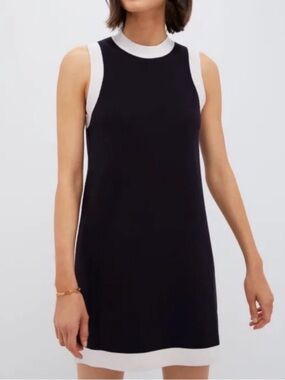 Tuckernuck Navy and White Sleeveless  Knit Mini Dress